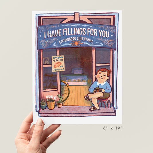 Empanada Shop - Storefront Illustration