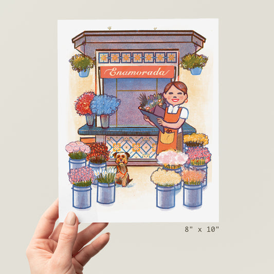 Flower Shop - Storefront Illustration