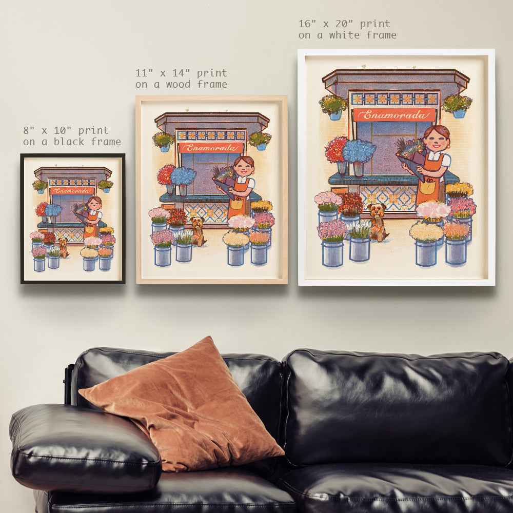 Flower Shop - Storefront Illustration