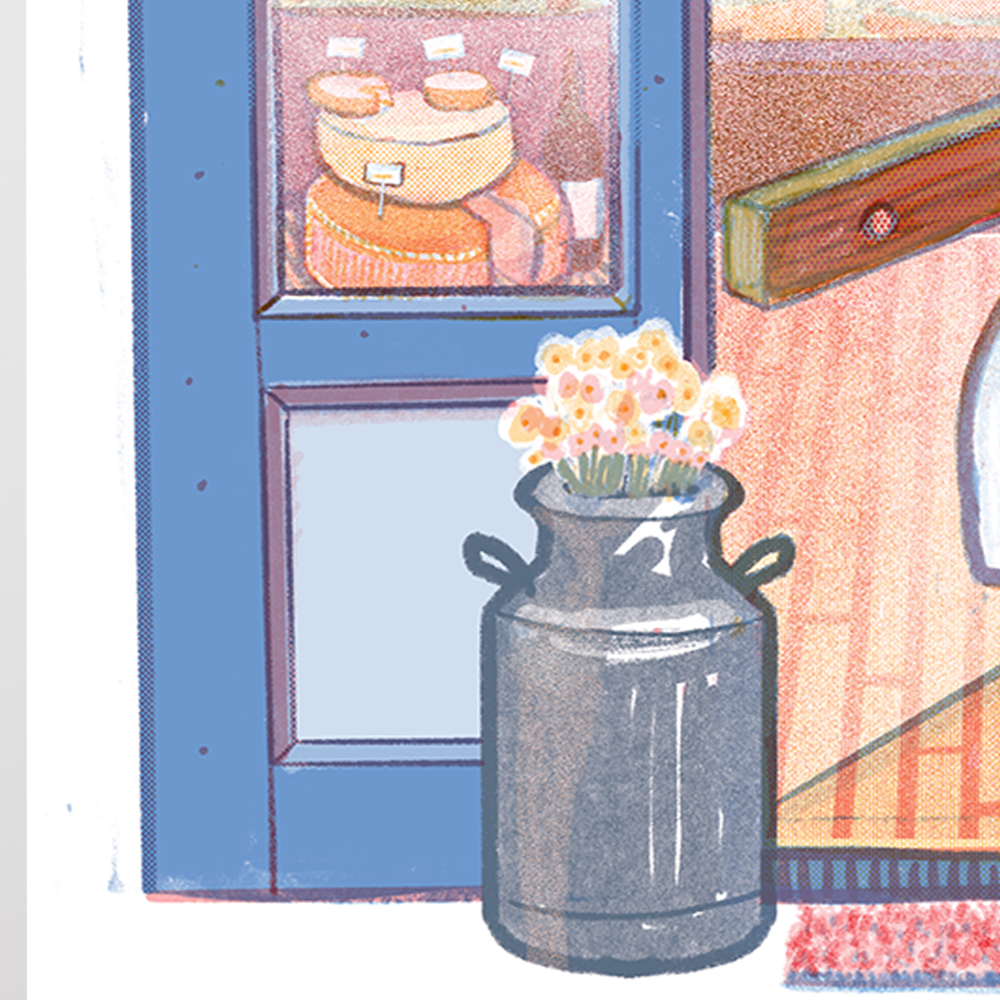 Fromagerie - Storefront Illustration