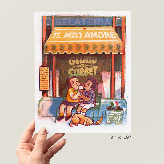 Gelateria - Storefront Illustration