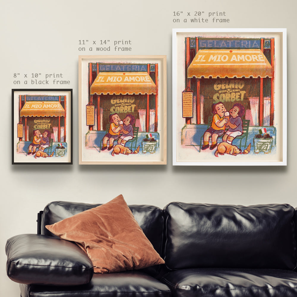 Gelateria - Storefront Illustration