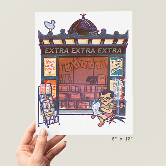 Newsstand - Storefront Illustration