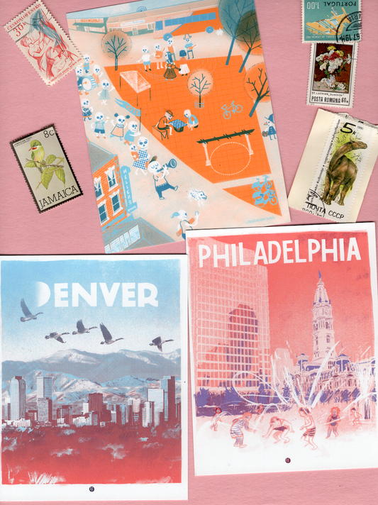 STATIONERY TRAVELS Postcard Club Subscription
