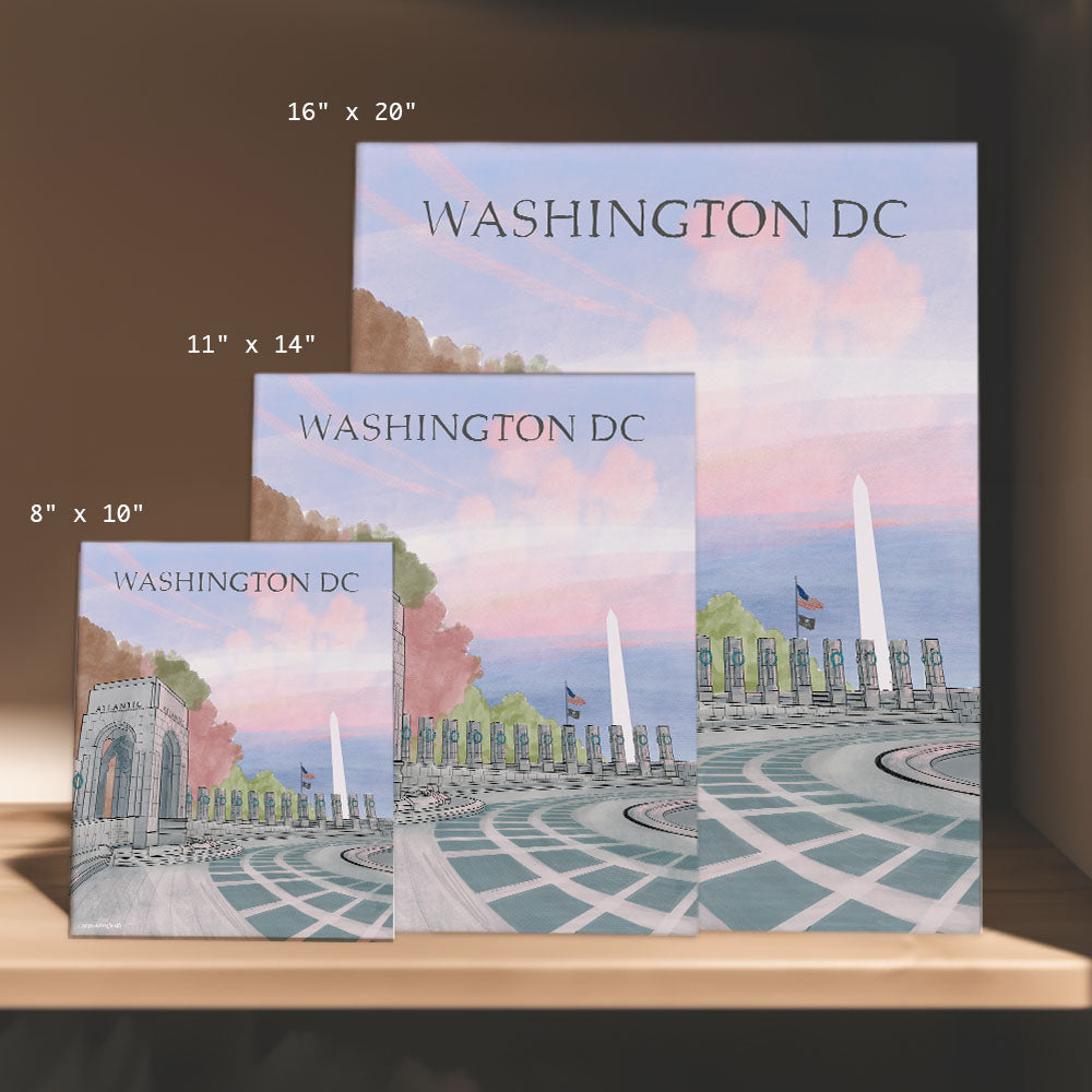 three washington dc greeting cards on a shelf