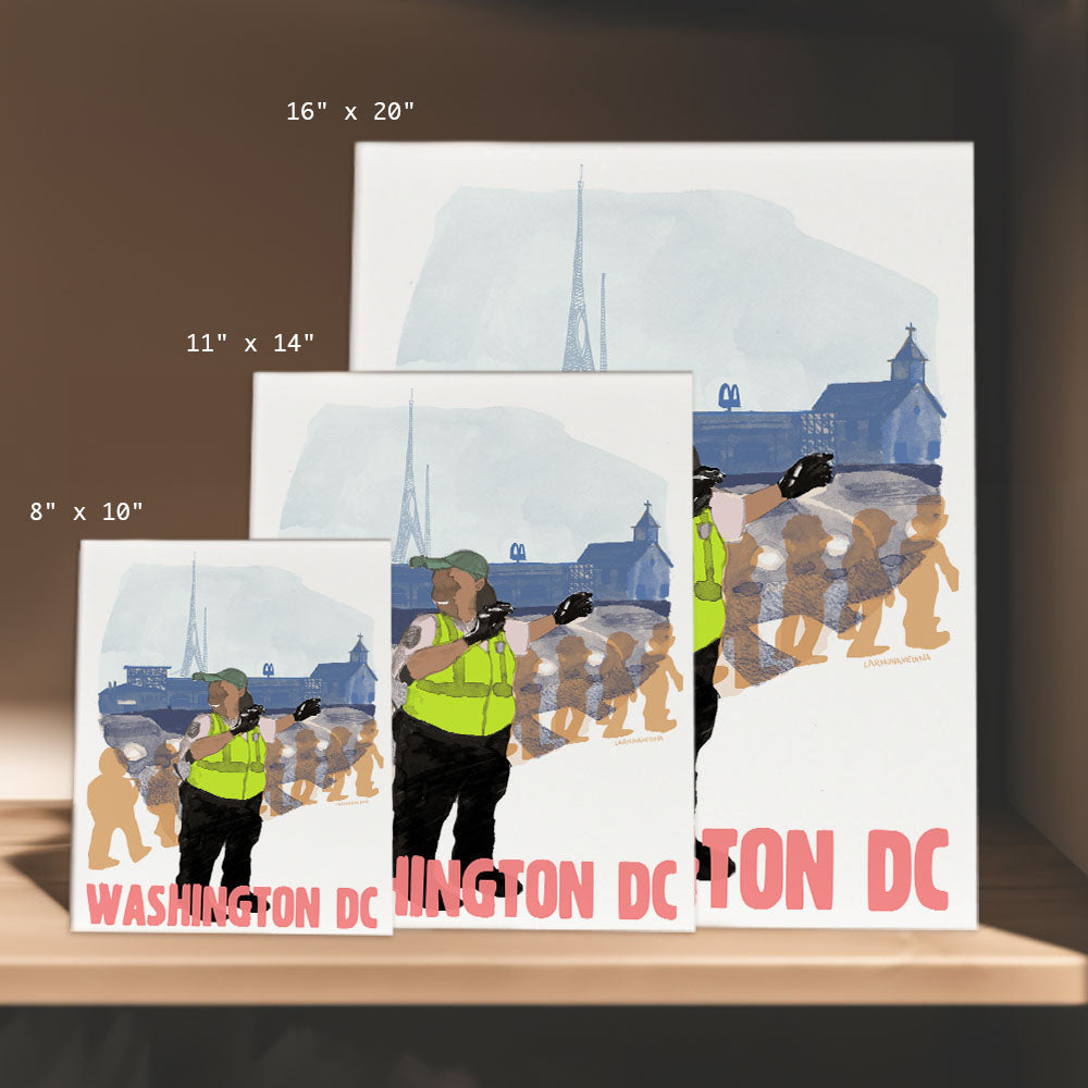 a set of three greeting cards with a picture of a police officer