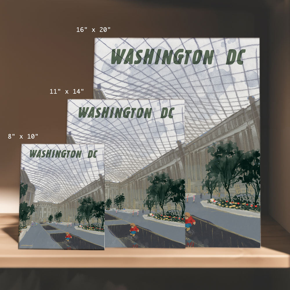 a set of three greeting cards featuring washington dc