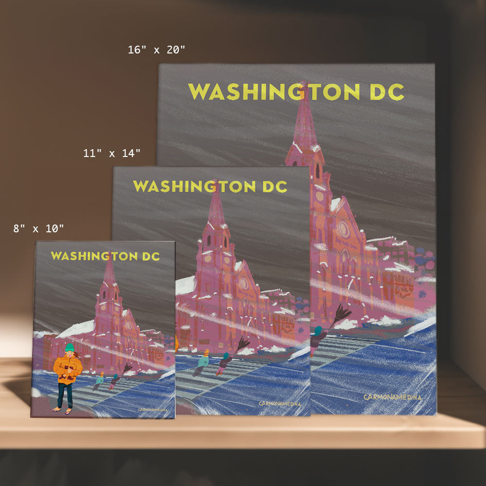 a picture of washington dc on a shelf