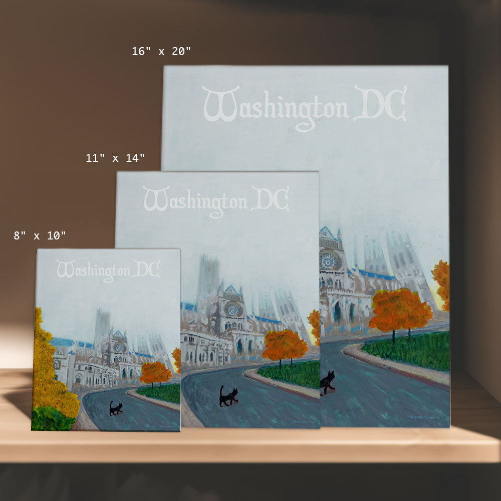 three greeting cards with a picture of washington dc