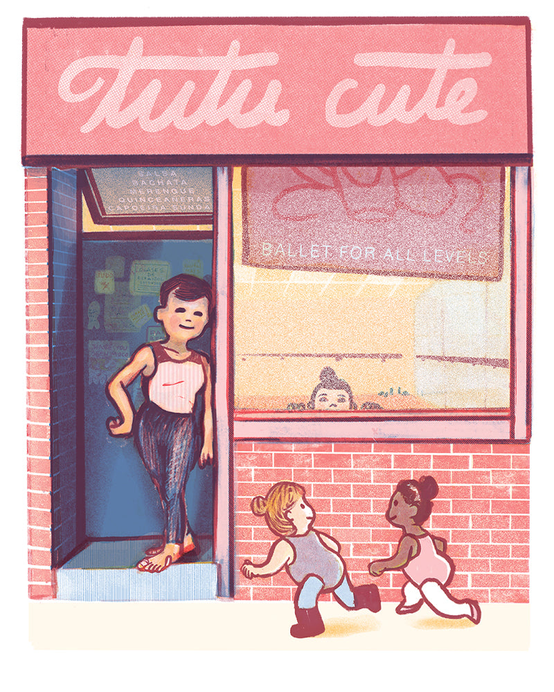 Ballet Studio - Storefront Illustration