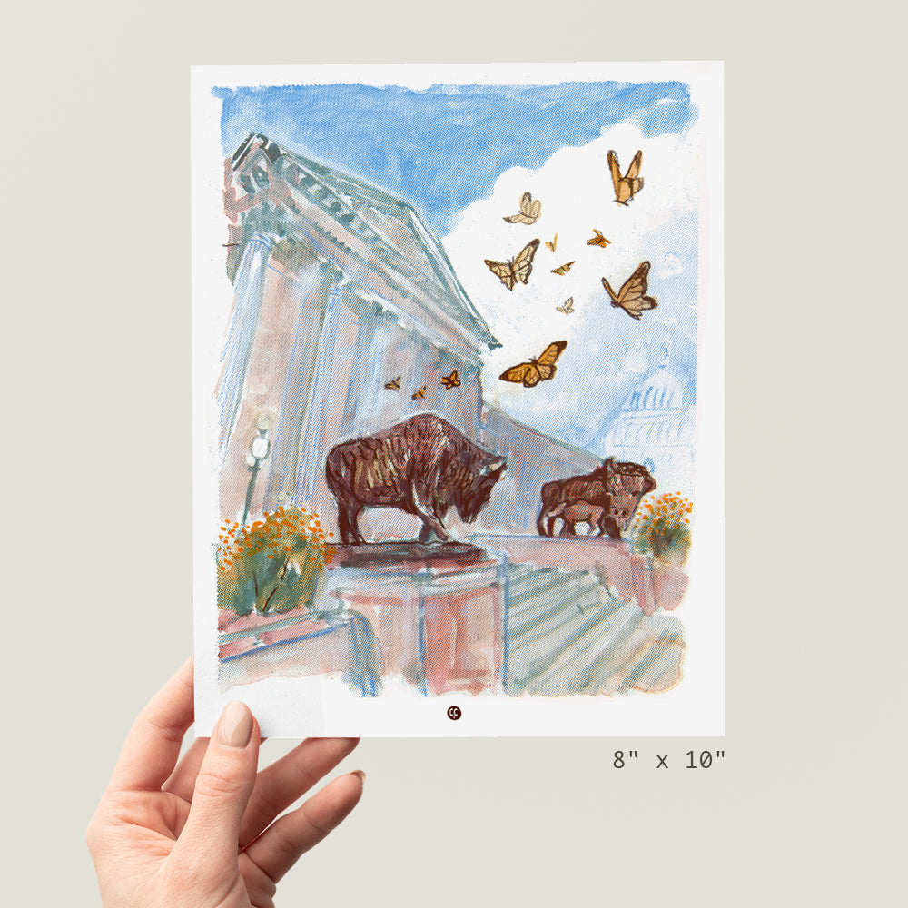 Bisons at the National History Museum