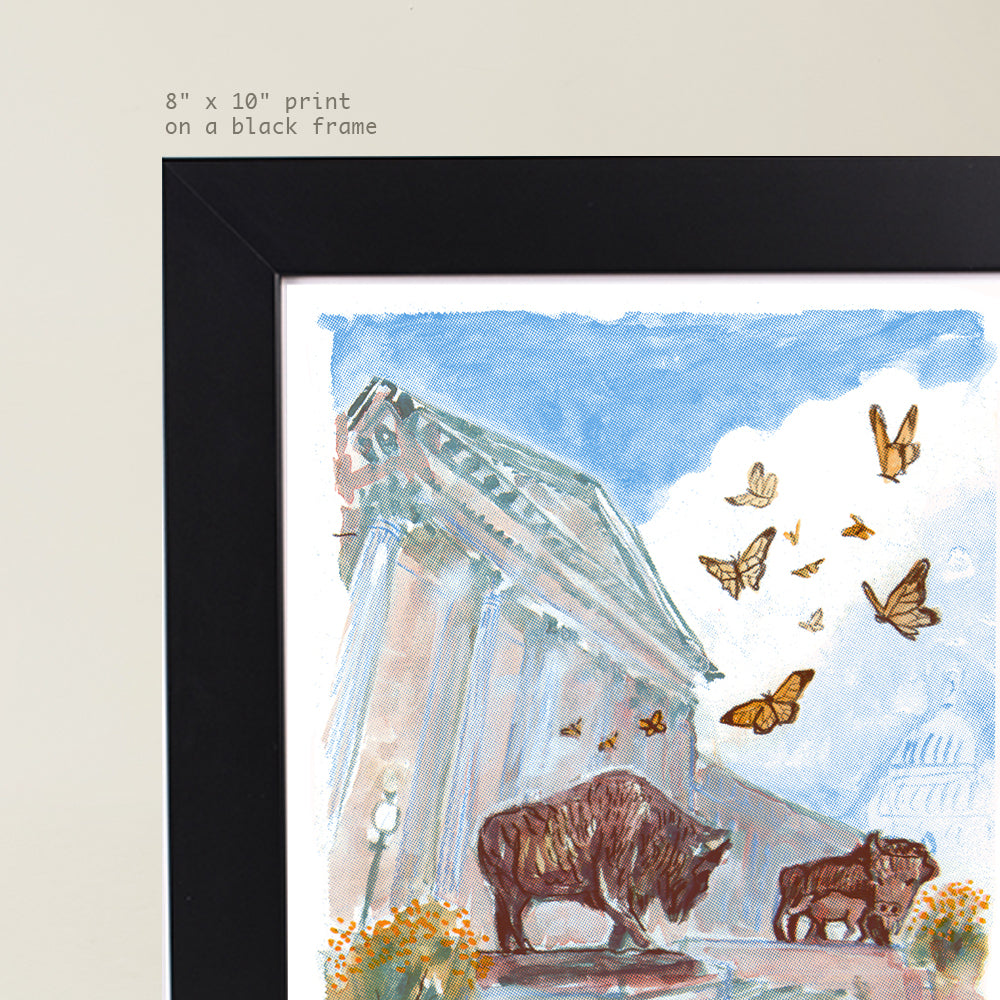 Bisons at the National History Museum