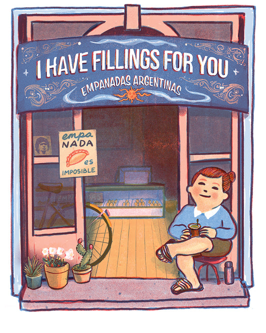 Empanada Shop - Storefront Illustration