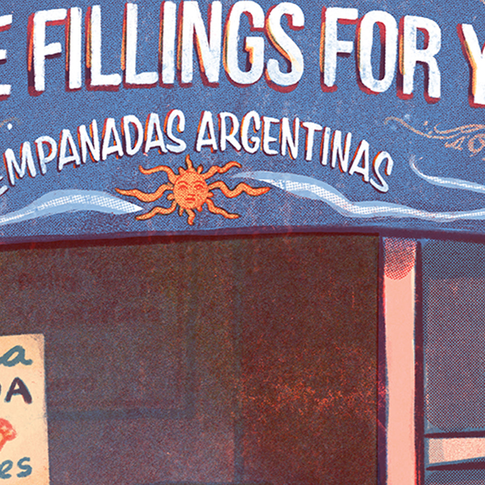 Empanada Shop - Storefront Illustration