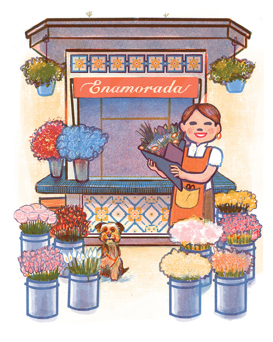 Flower Shop - Storefront Illustration