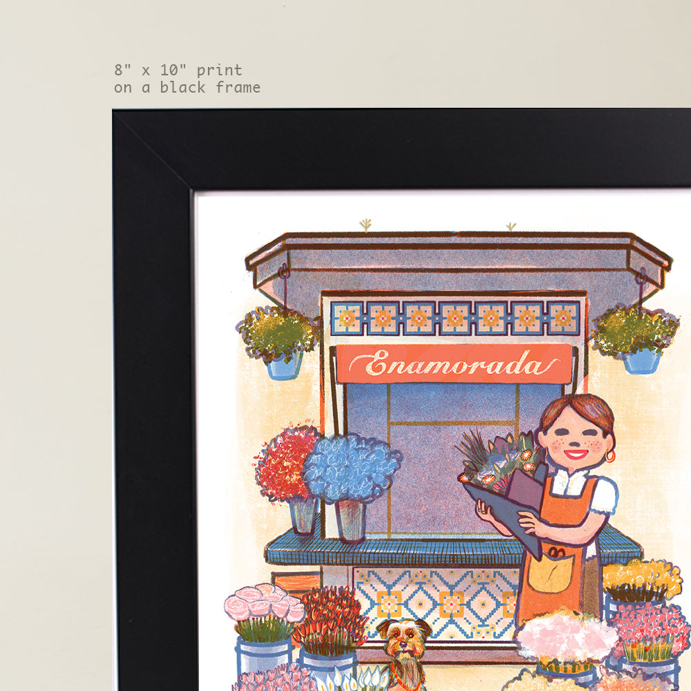 Flower Shop - Storefront Illustration