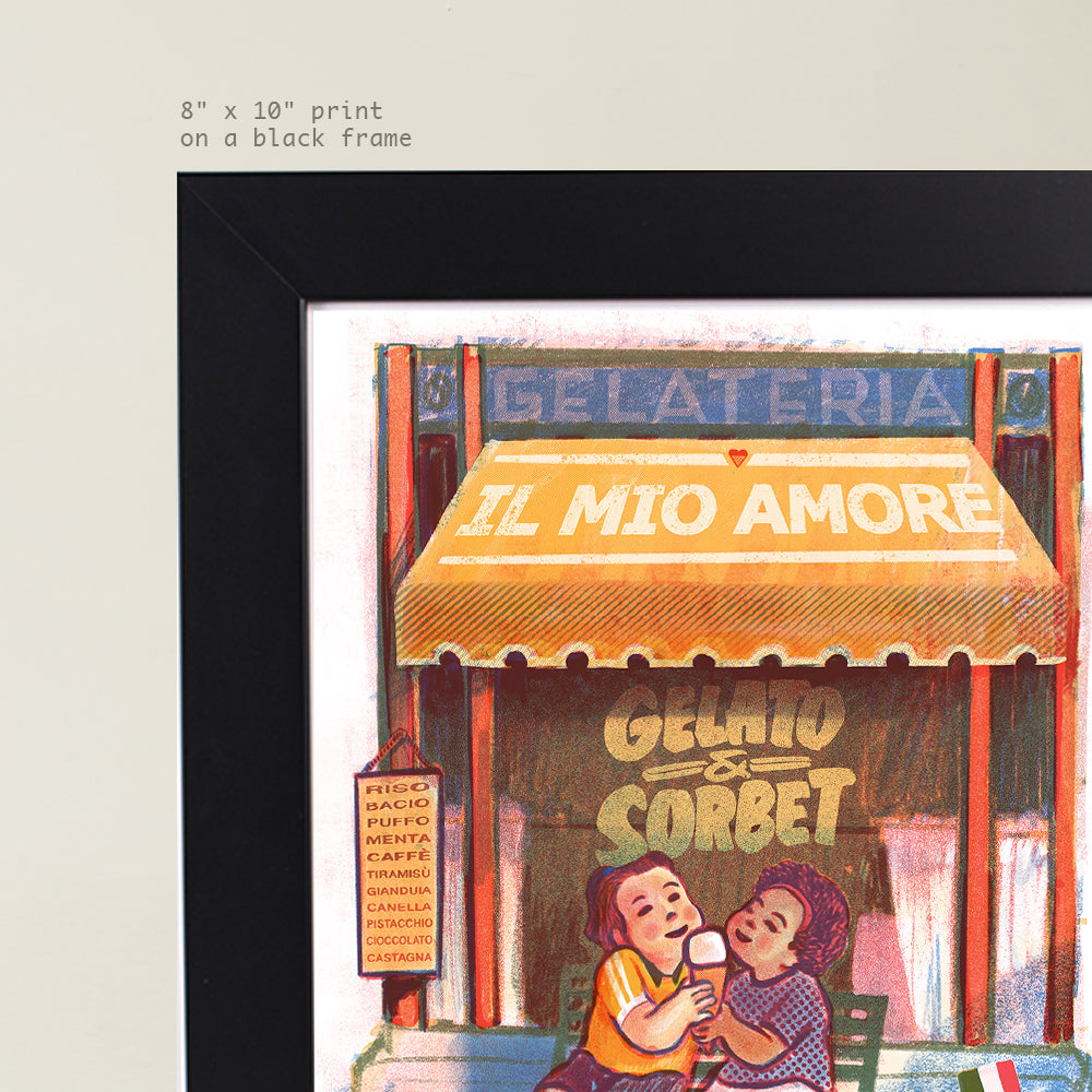 Gelateria - Storefront Illustration