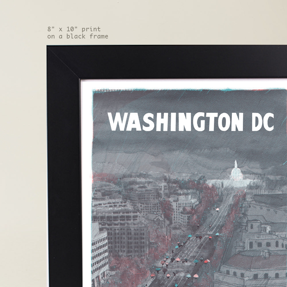 Pennsylvania Avenue under the Rain - Washington DC