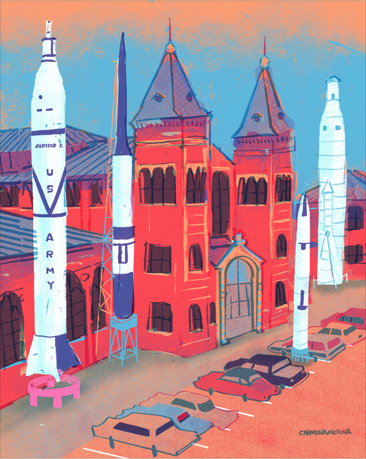 Rocket Row at Smithsonian’s Arts and Industries Building, 1960s [#218]