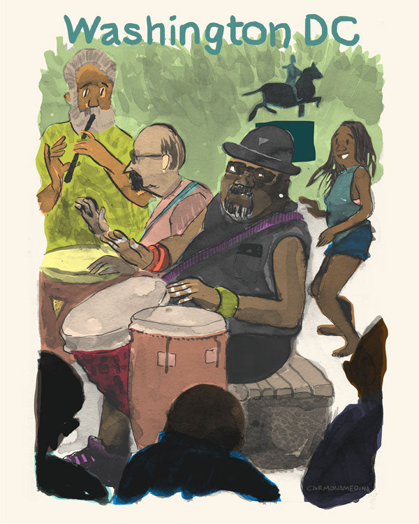 Drum Circle at Malcom X Park [#65]